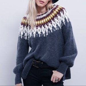 Free People | Baltic Fairisle Cozy Folk Sweater S